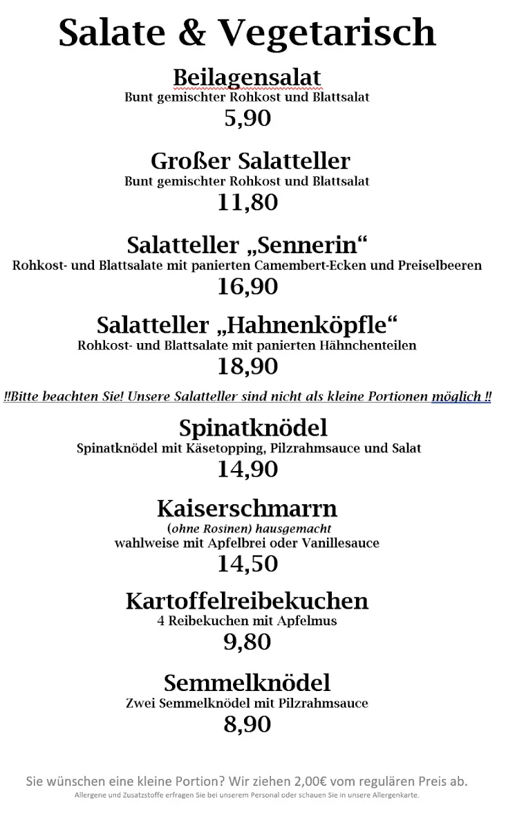 Speisekarte photo 2