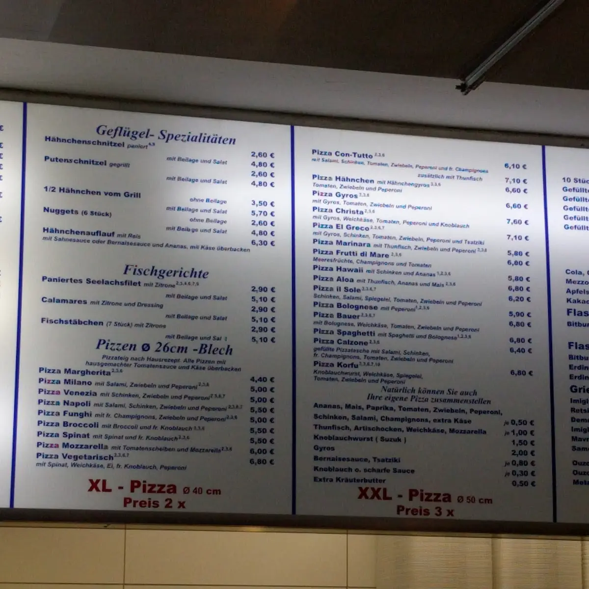 Speisekarte, Korfu Grill Alsdorf