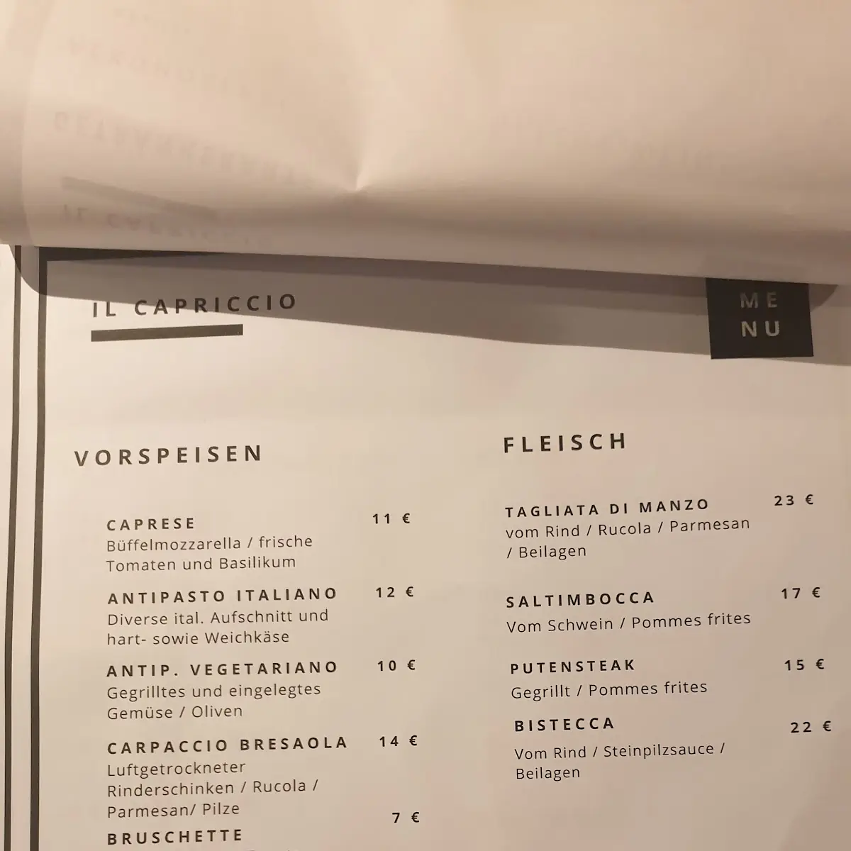 Speisekarte photo 3