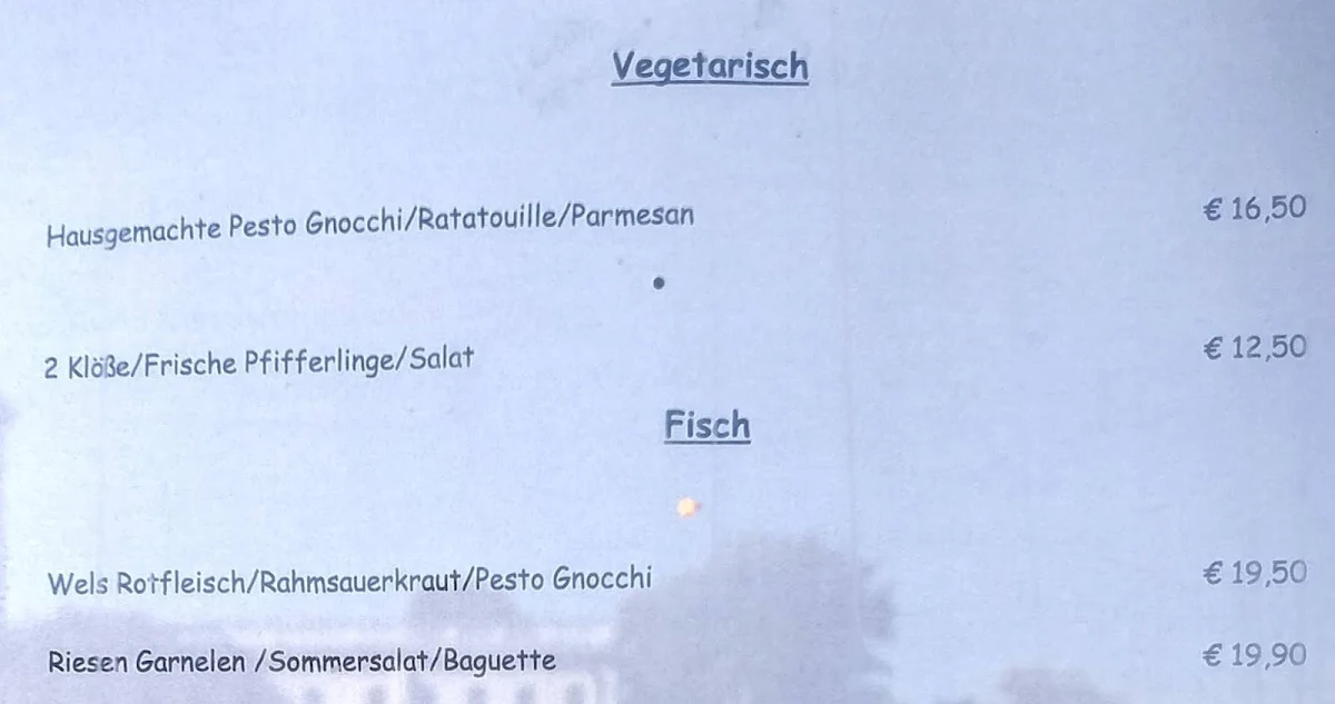 Speisekarte photo 1