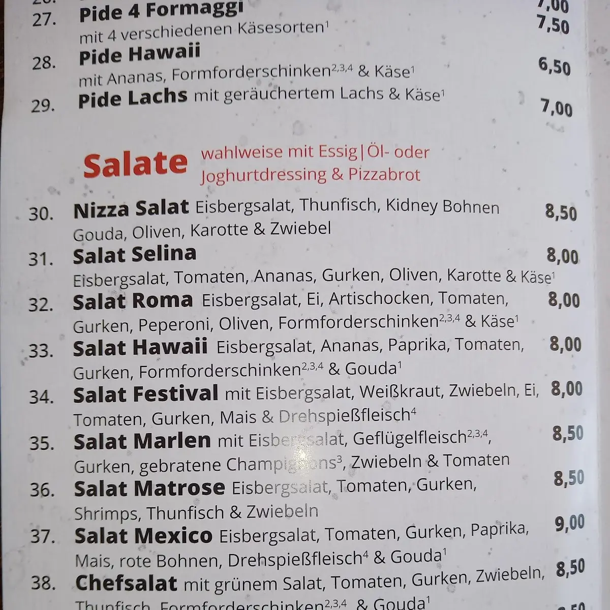 Speisekarte photo 2