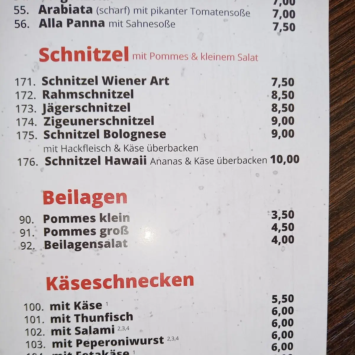 Speisekarte photo 3