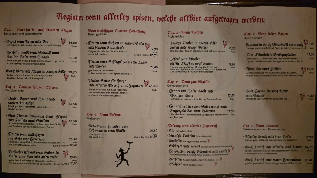 Speisekarte photo 2