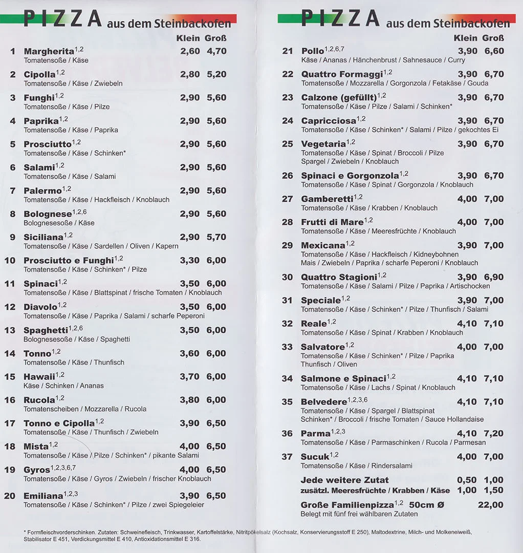Speisekarte photo 1
