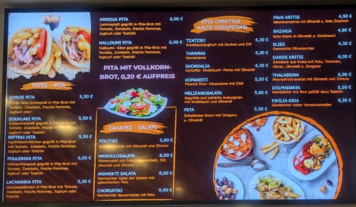 Speisekarte photo 2