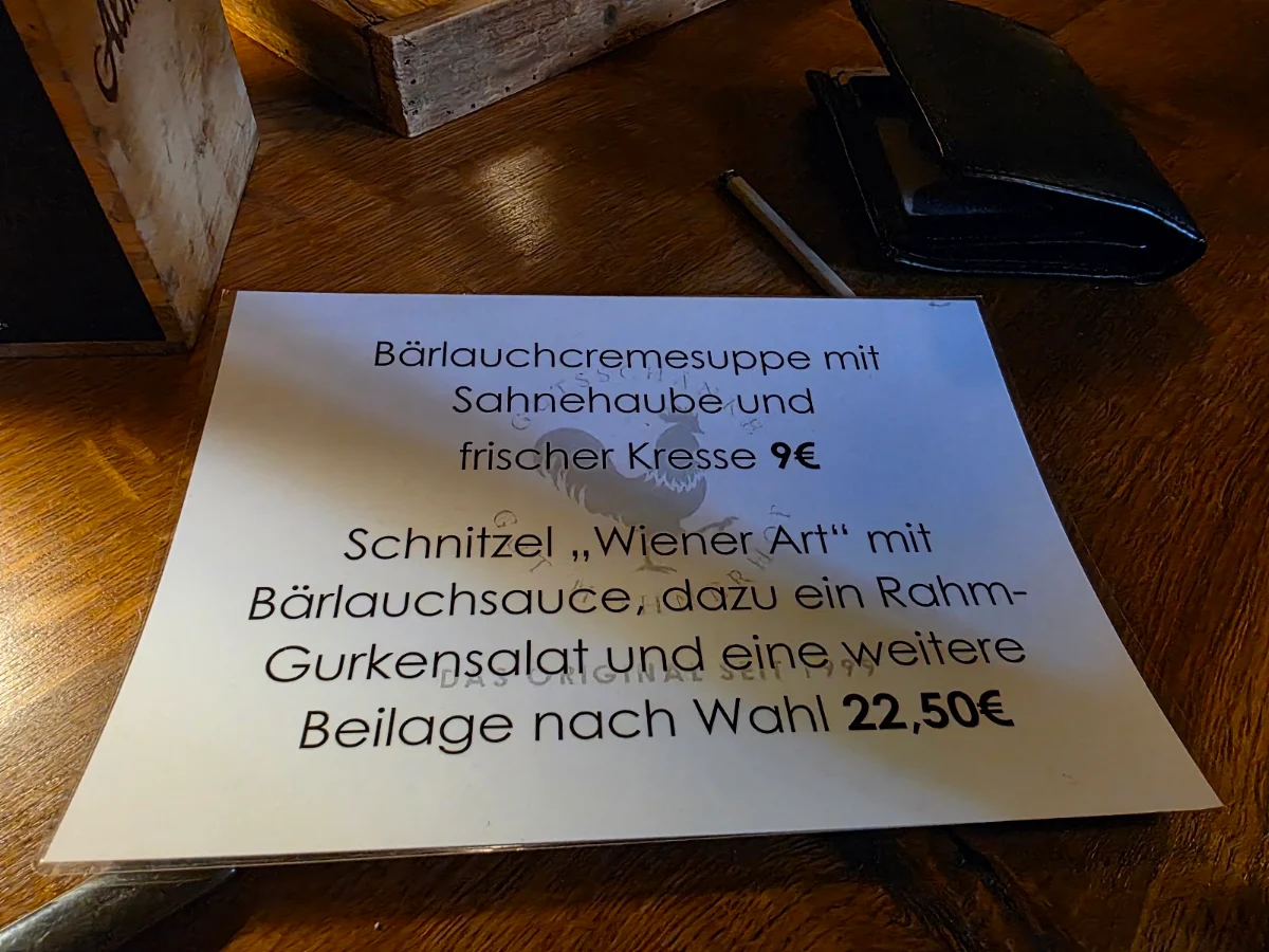 Speisekarte photo 2