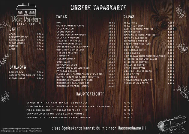 Speisekarte photo 1