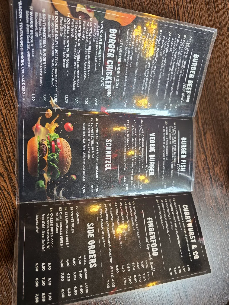Speisekarte, Biggi's Burger