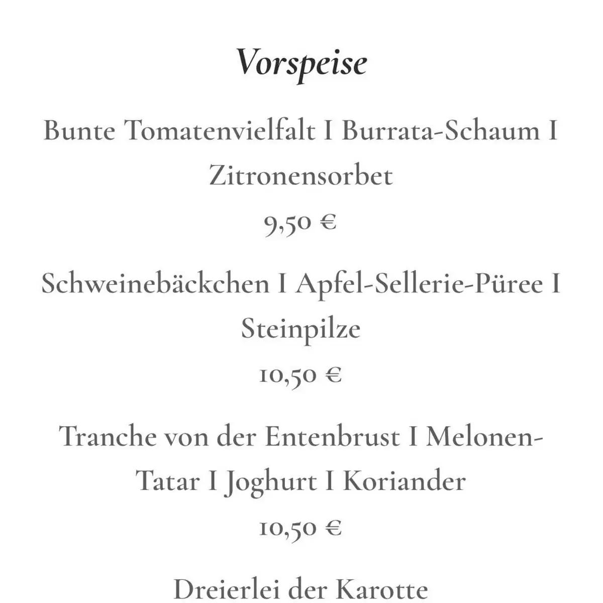 Speisekarte photo 2