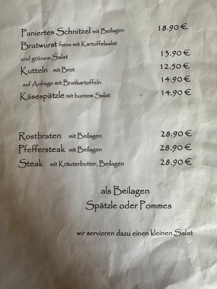 Speisekarte photo 2