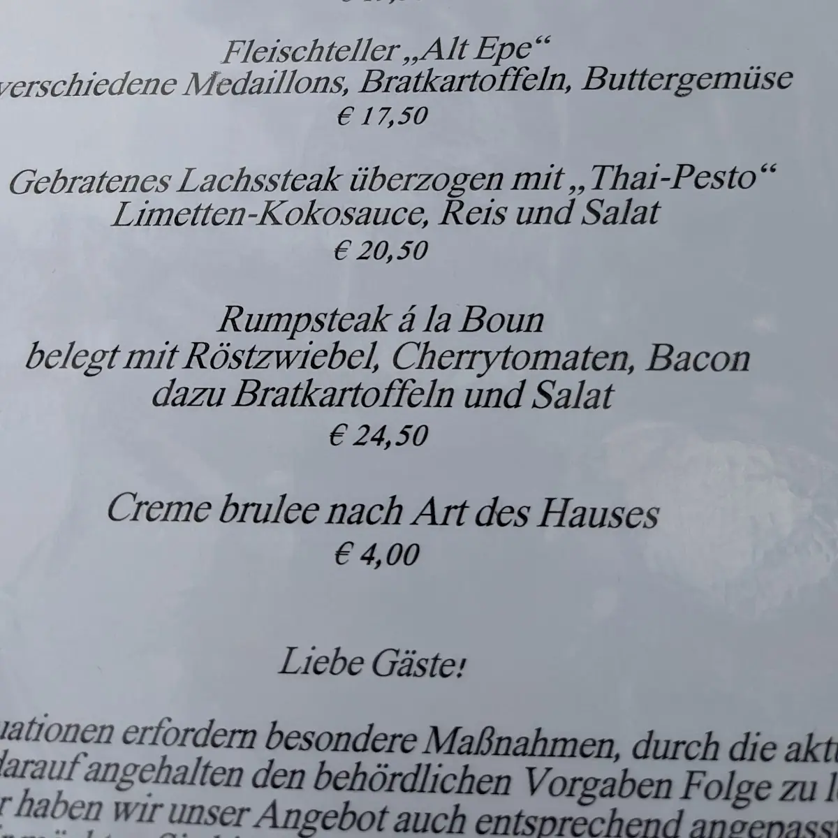 Speisekarte photo 3