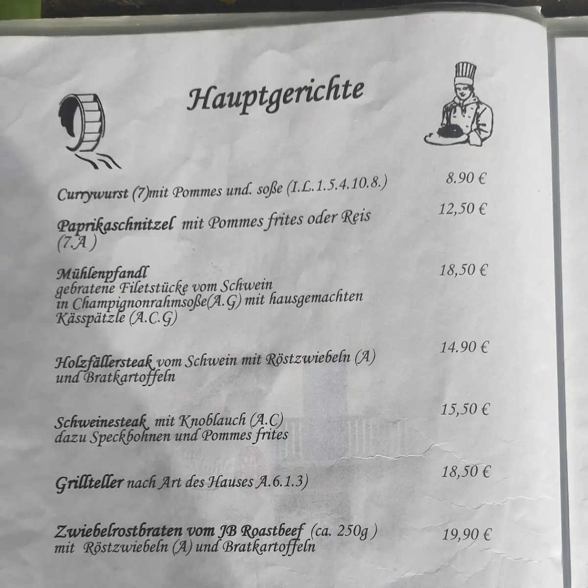 Speisekarte photo 3
