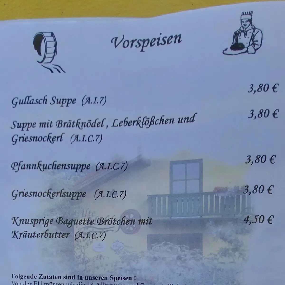 Speisekarte photo 9