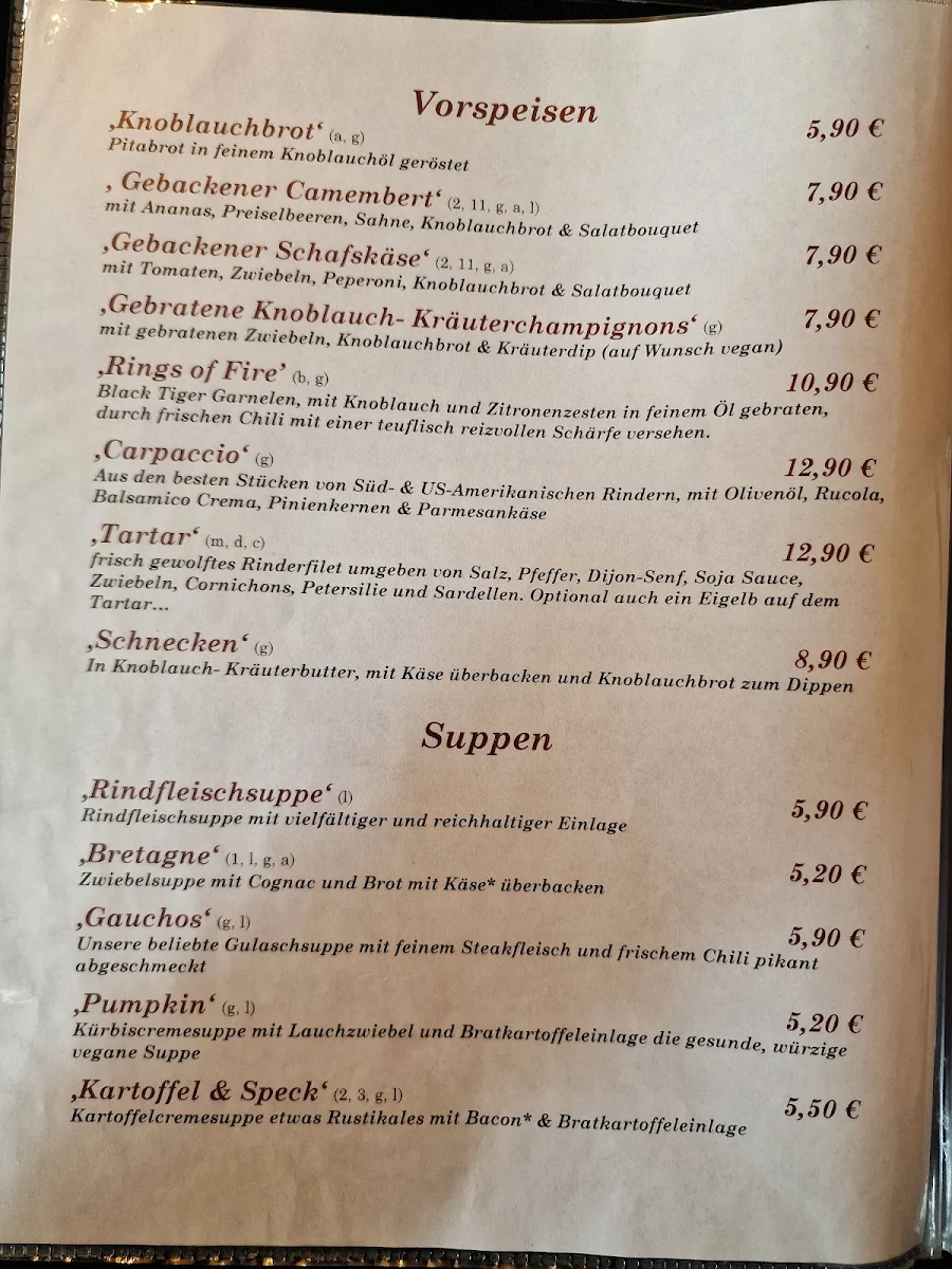 Speisekarte photo 1