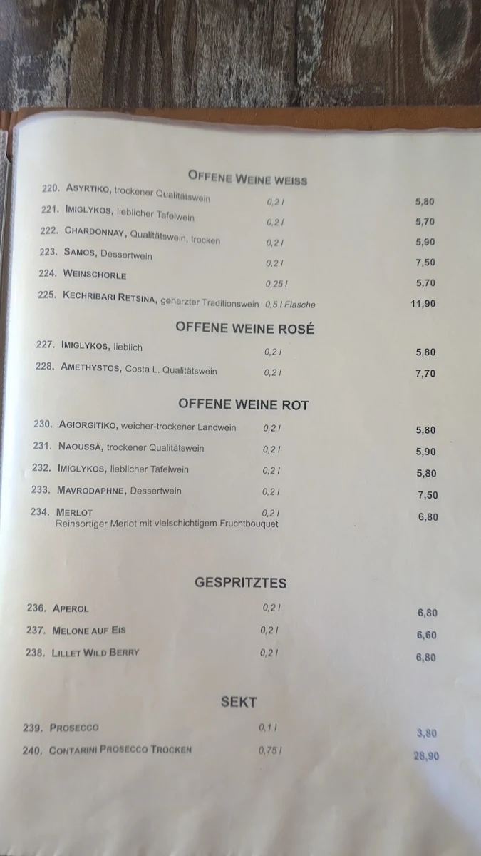 Speisekarte photo 7