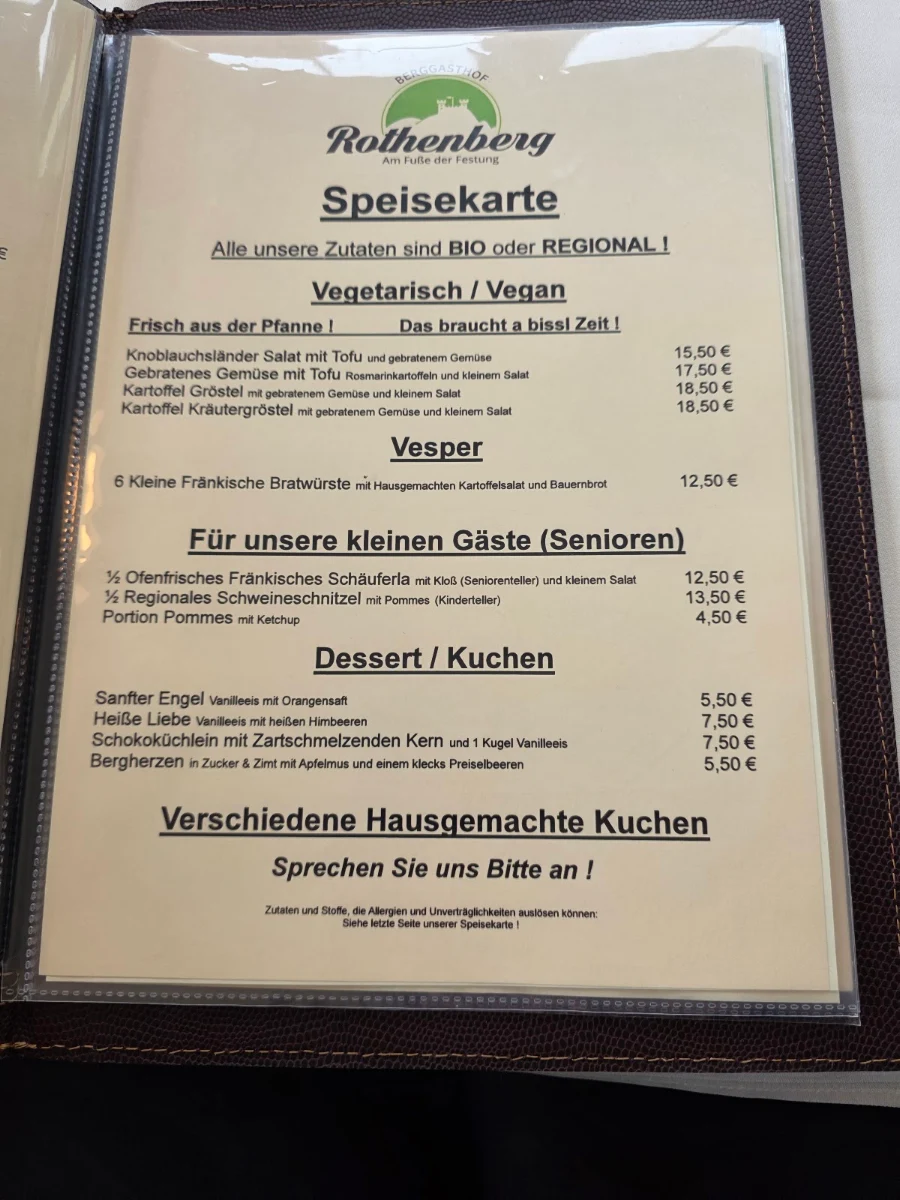 Speisekarte photo 2