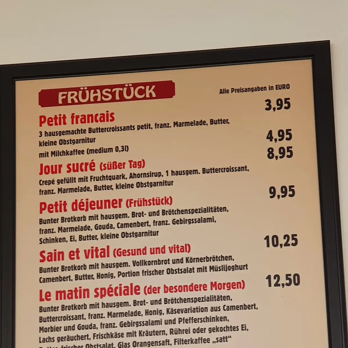 Speisekarte photo 1