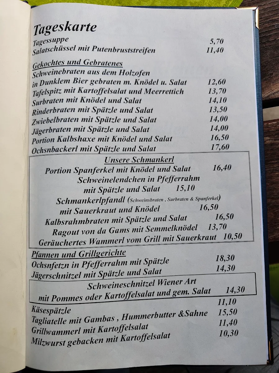 Speisekarte photo 2
