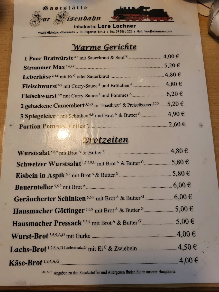 Speisekarte photo 1