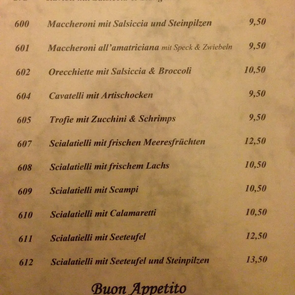 Speisekarte photo 2
