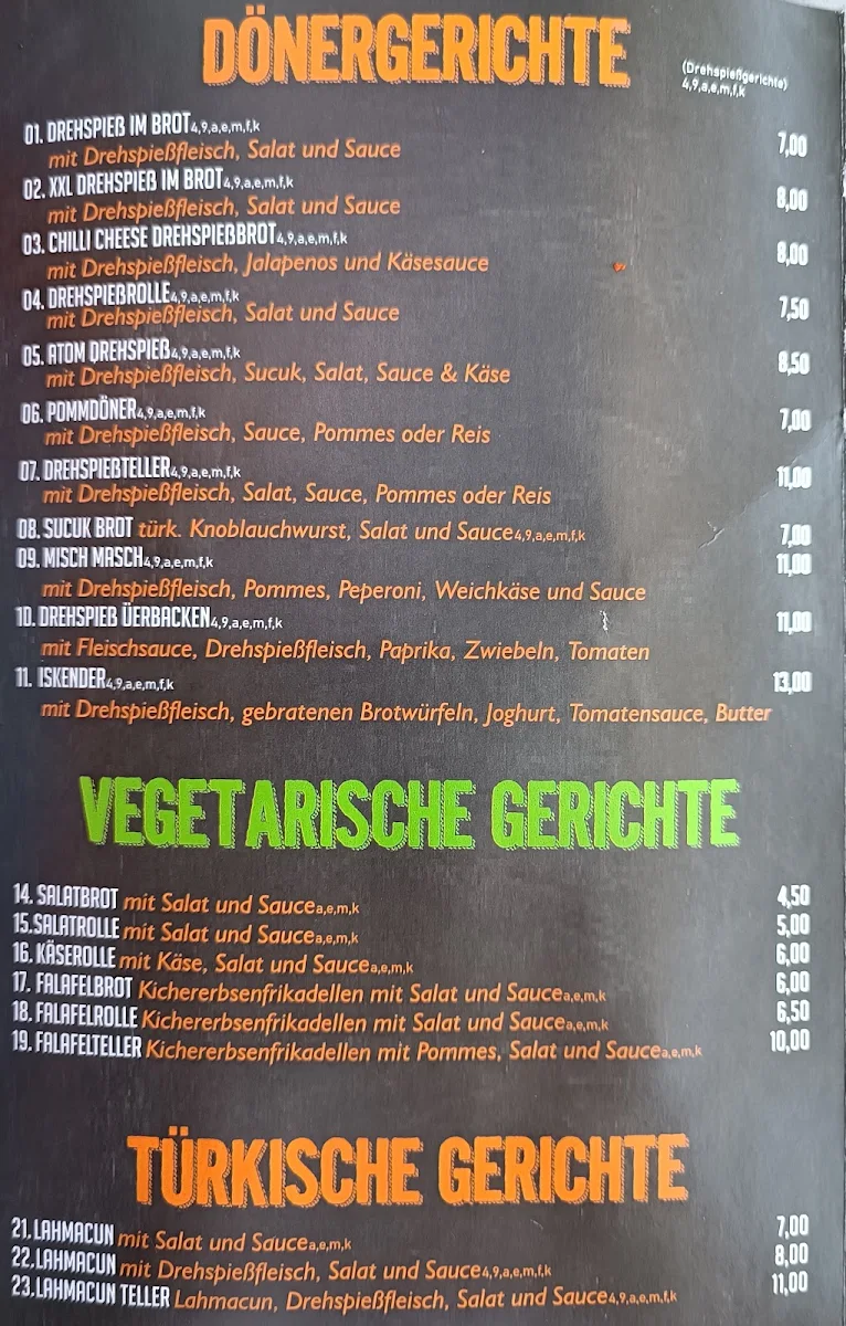 Speisekarte photo 4