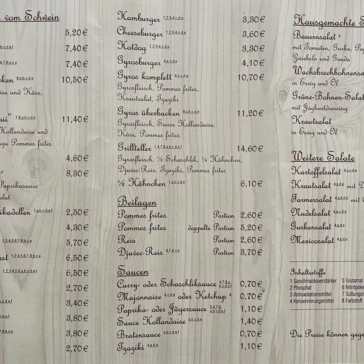 Speisekarte photo 1