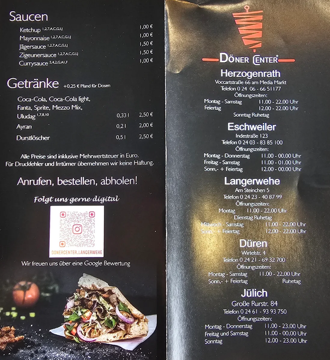 Speisekarte photo 1