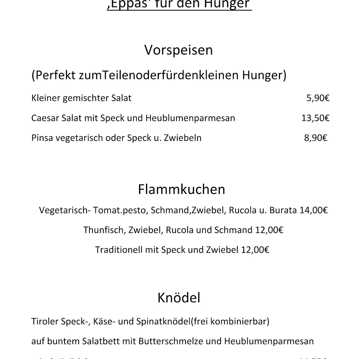 Speisekarte photo 4