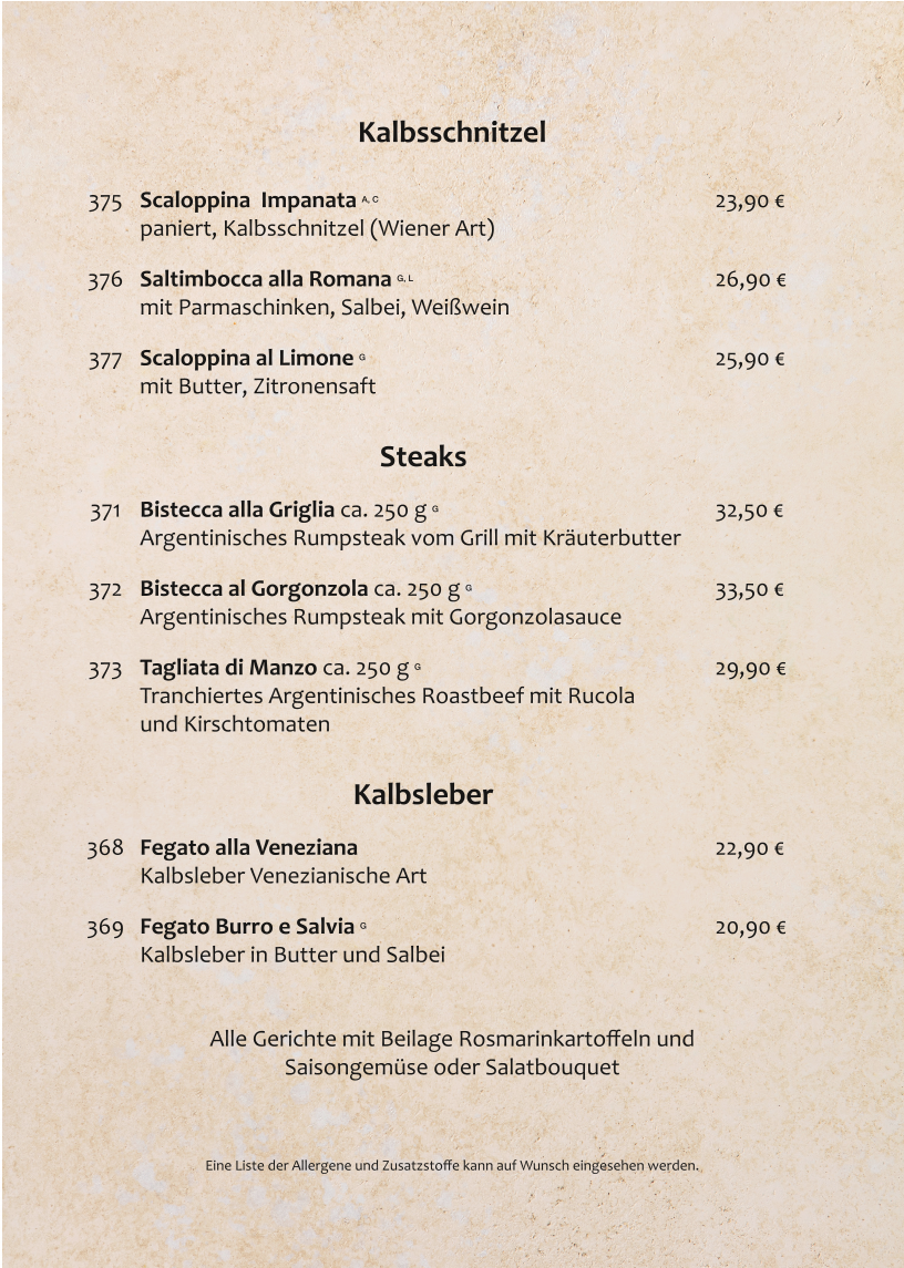Speisekarte photo 8