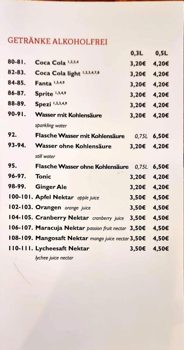 Speisekarte photo 2