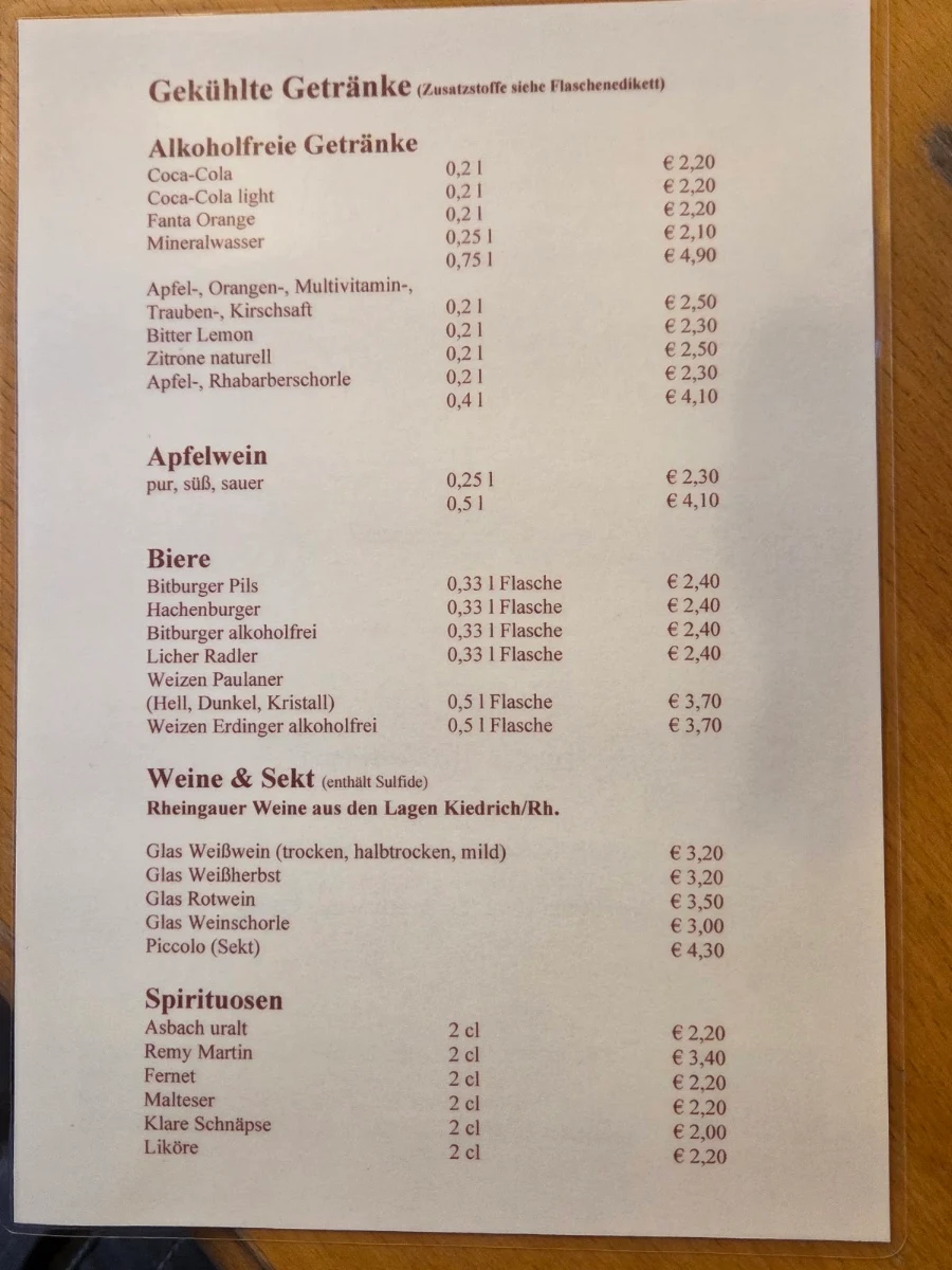 Speisekarte photo 2
