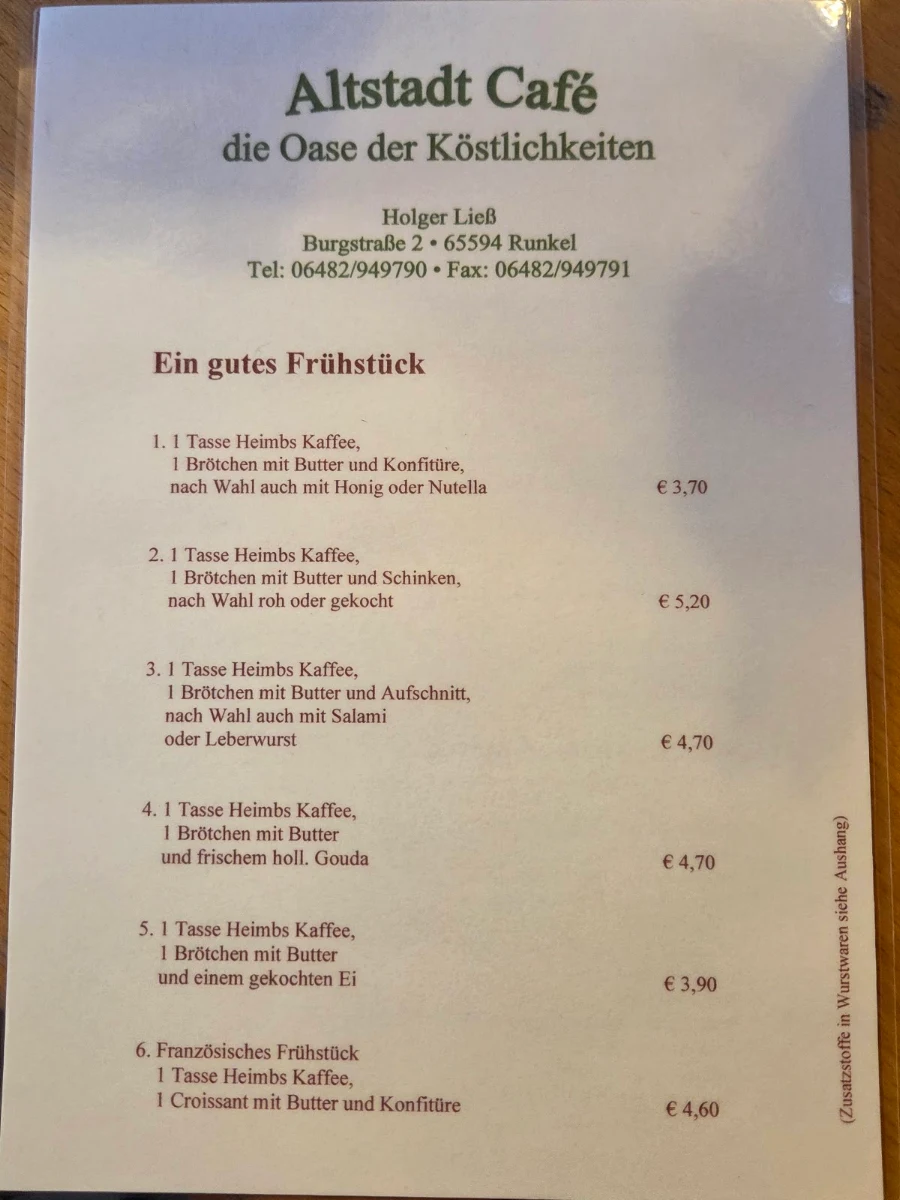 Speisekarte photo 3