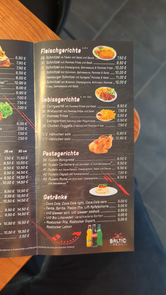 Speisekarte, BALTIC GRILL