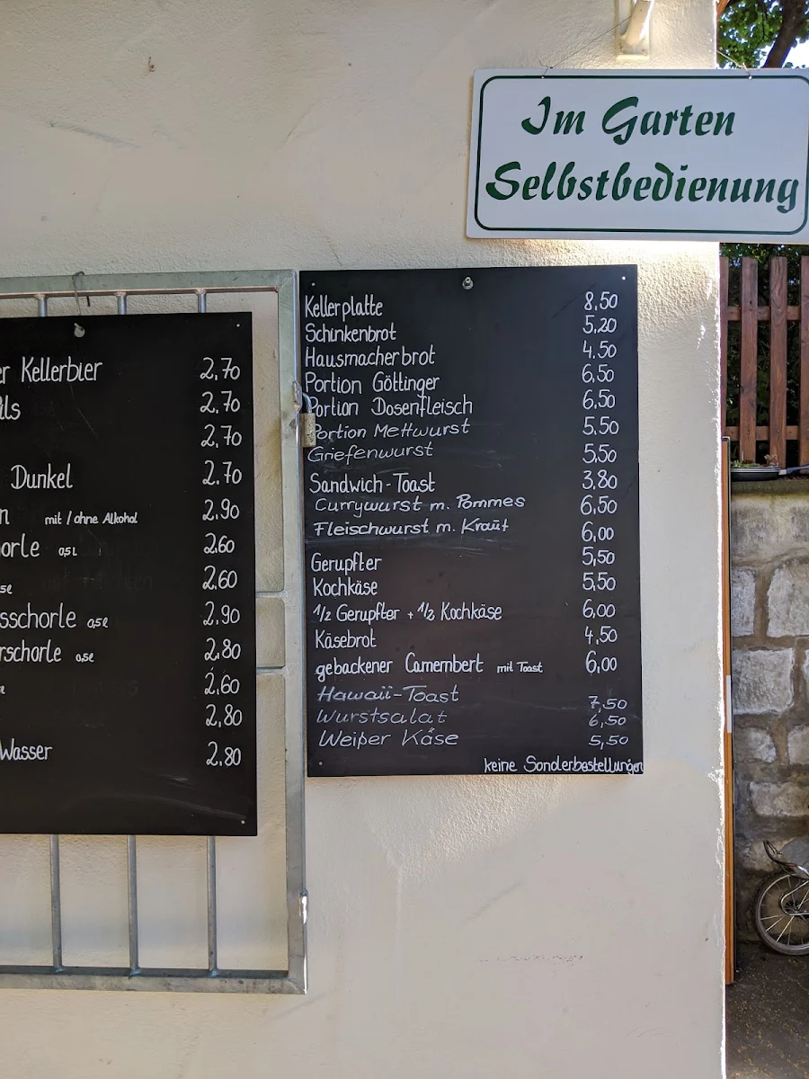 Speisekarte, Storchenkeller "Ranch"