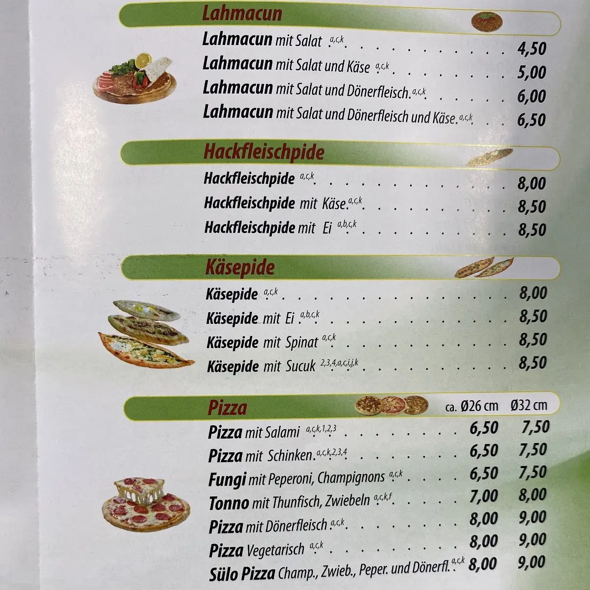 Speisekarte photo 5