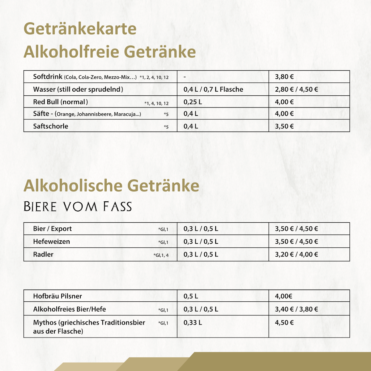 Speisekarte photo 2