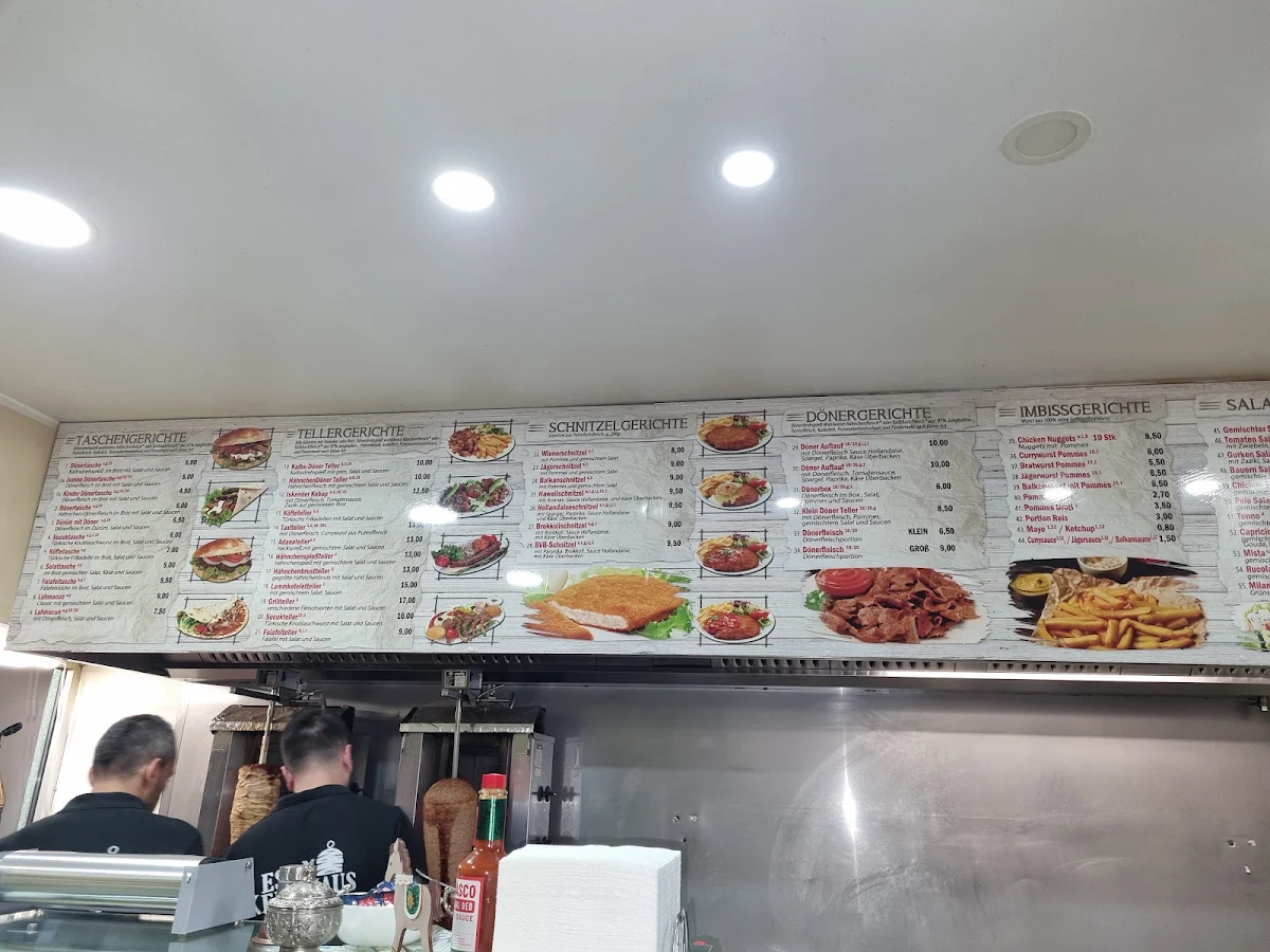 Speisekarte, Eslin Kebab Haus