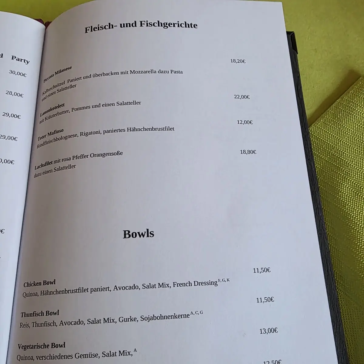 Speisekarte photo 6
