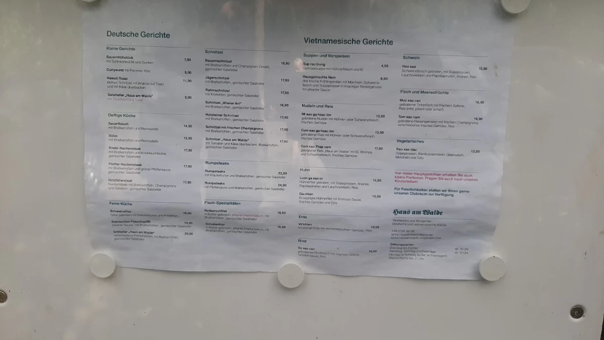 Speisekarte photo 1