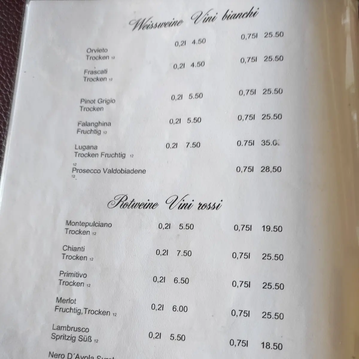 Speisekarte photo 2