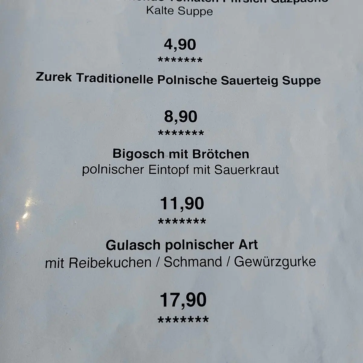 Speisekarte photo 4