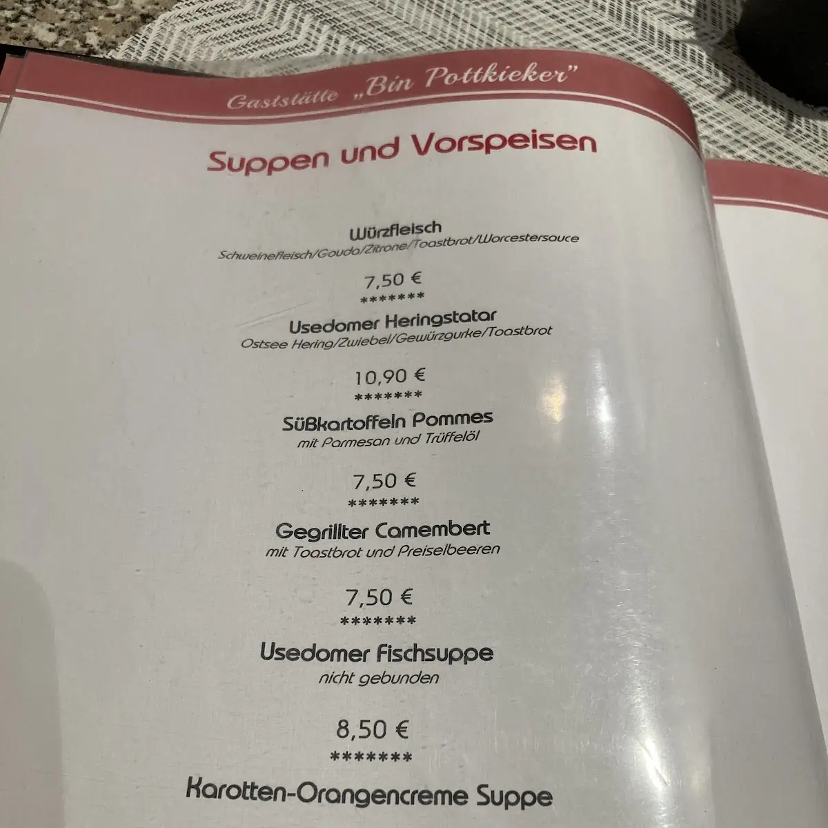 Speisekarte photo 7