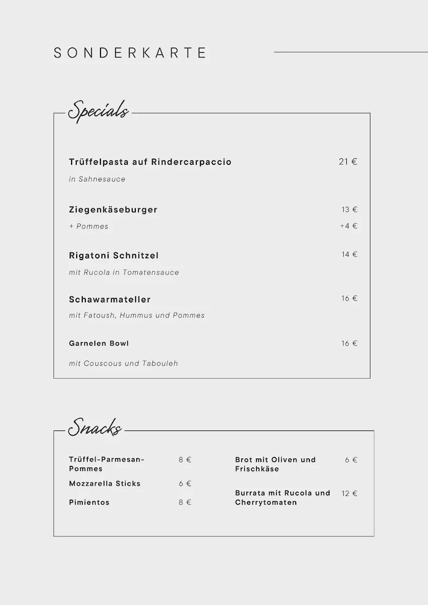 Speisekarte photo 5