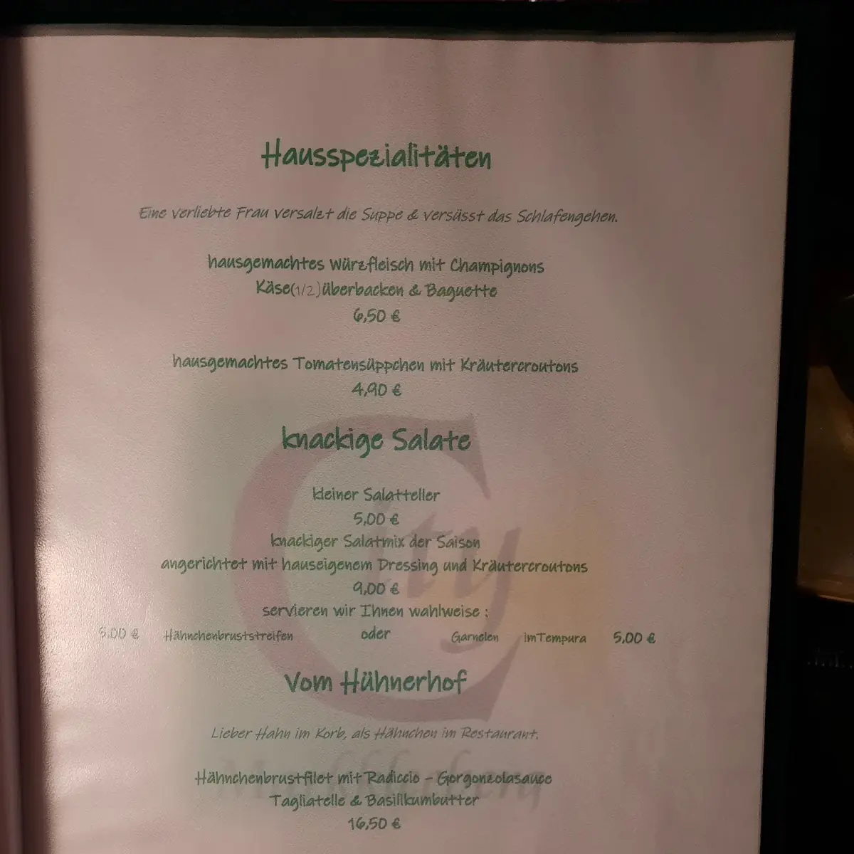 Speisekarte photo 3