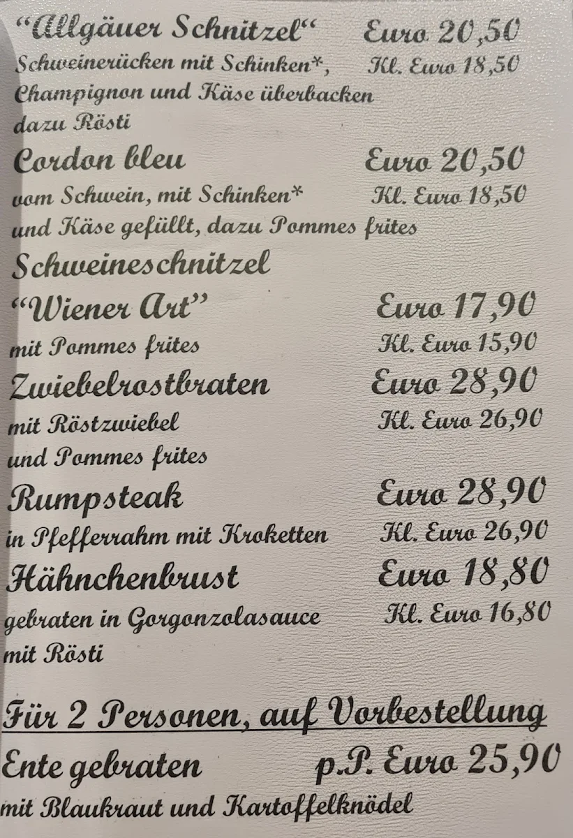 Speisekarte photo 1
