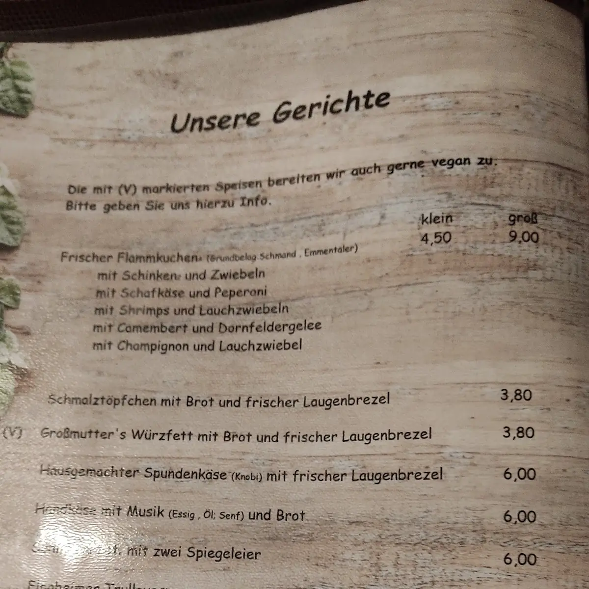 Speisekarte photo 2