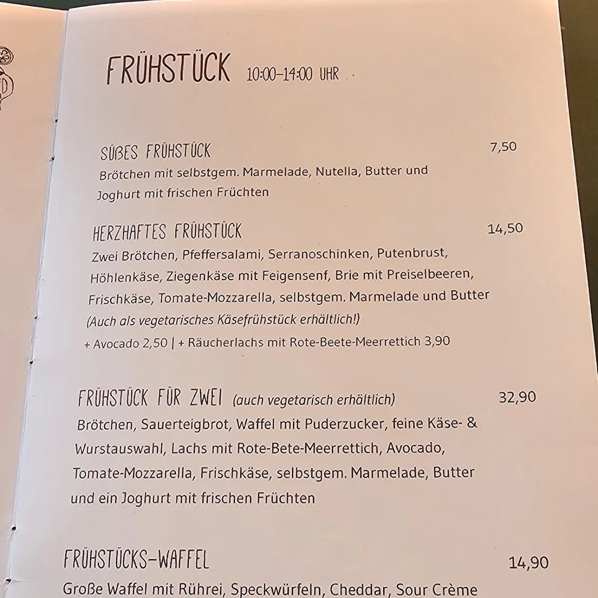 Speisekarte photo 1