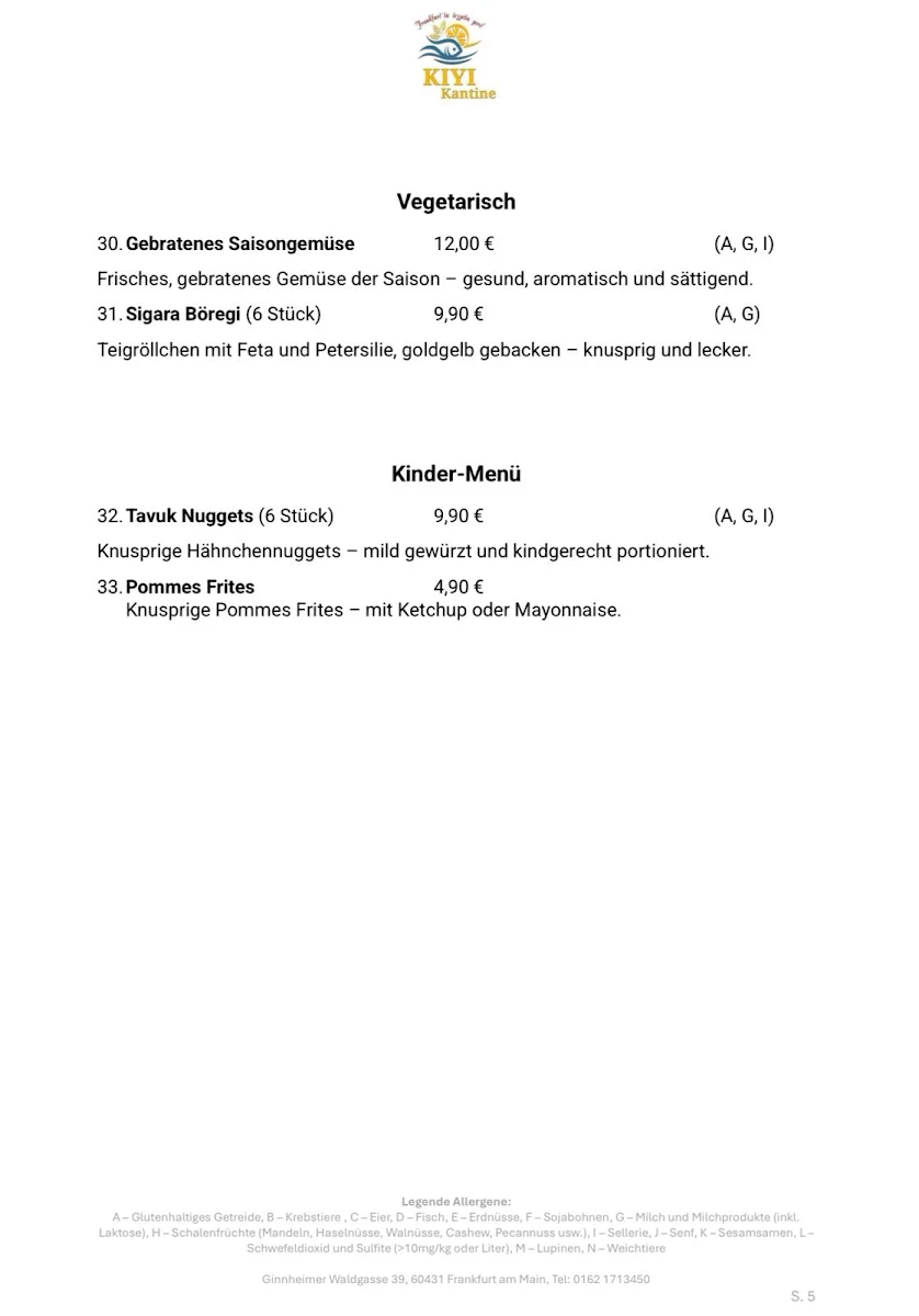 Speisekarte photo 2