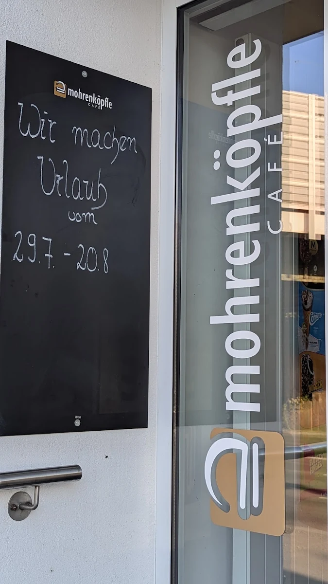 Speisekarte, Café Mohrenköpfle