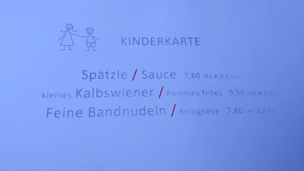 Speisekarte photo 2